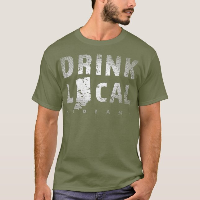 Trinken Sie einheimisches Indiana Kunsthandwerk Bi T-Shirt (Vorderseite)