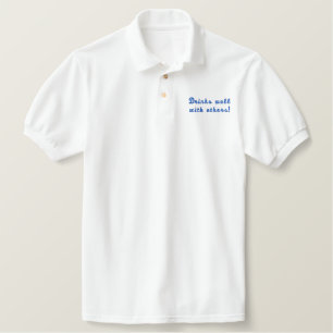 Trinken Sie gut mit anderen! Spaß Stickerei Shirt