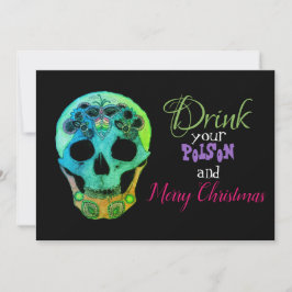 Trinken Sie Ihr Gift und frohe Weihnachten Einladu Einladung