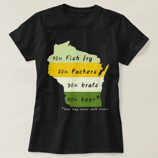 Trinken Sie lokale Wisconsin Bier trinken T-Shirt (Design vorne)
