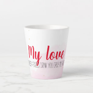 Trinken Sie meine Liebe Milchtasse