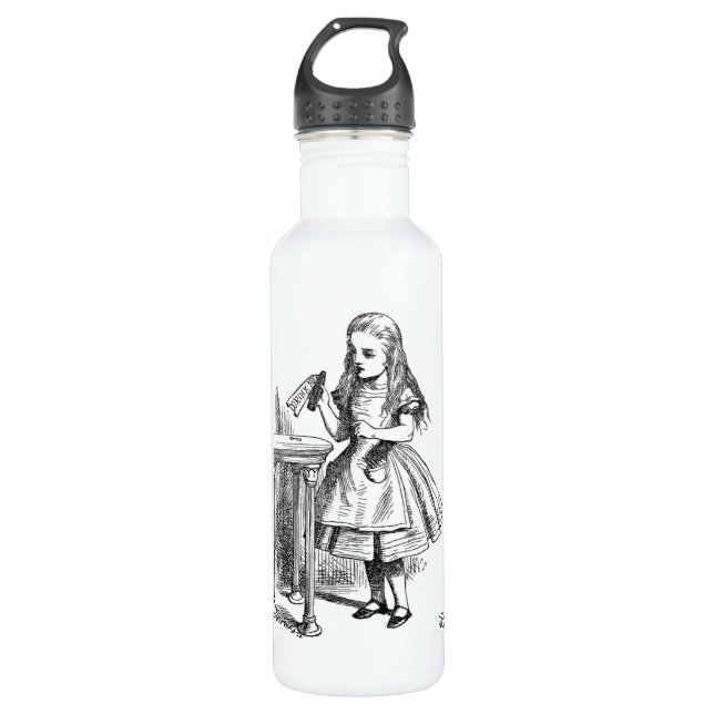 Trinken Sie mich Alice im Wunderlandgetränkflasche Trinkflasche (Vorderseite)
