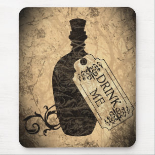 Trinken Sie mich Flasche Mousepad