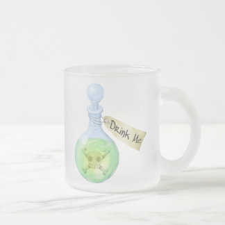 Trinken Sie mich (Gift) Mattglastasse