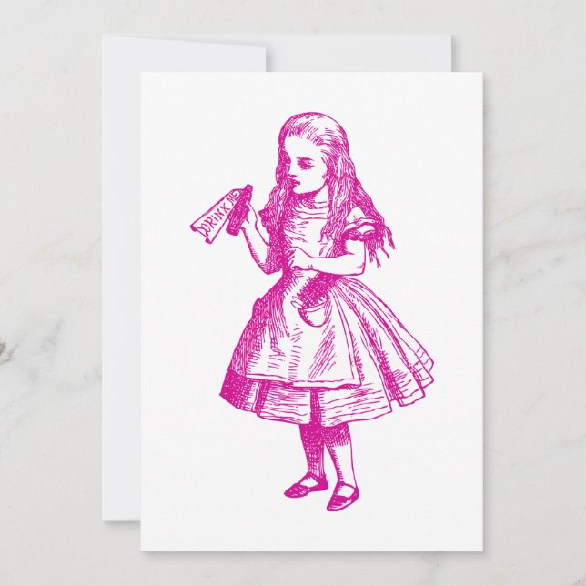 Trinken Sie mich in rosa (Vorderseite)