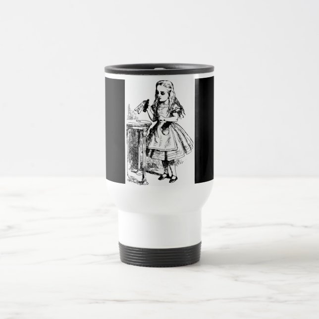 Trinken Sie mir gedachte Alice im Wunderland Trave Reisebecher (Mittel)
