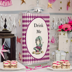 Trinken Sie mir Mad Hatter Alice im Wunderland Mag Flachmann