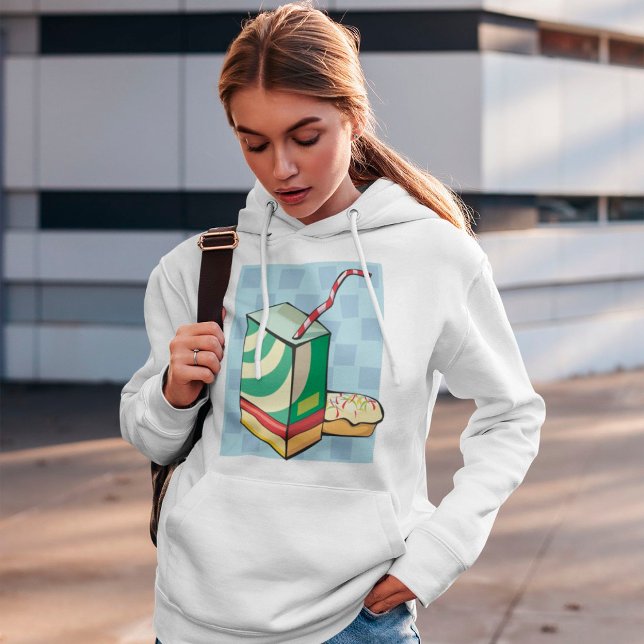 Trinken Sie mit einer Strohhupe Hoodie (Von Creator hochgeladen)