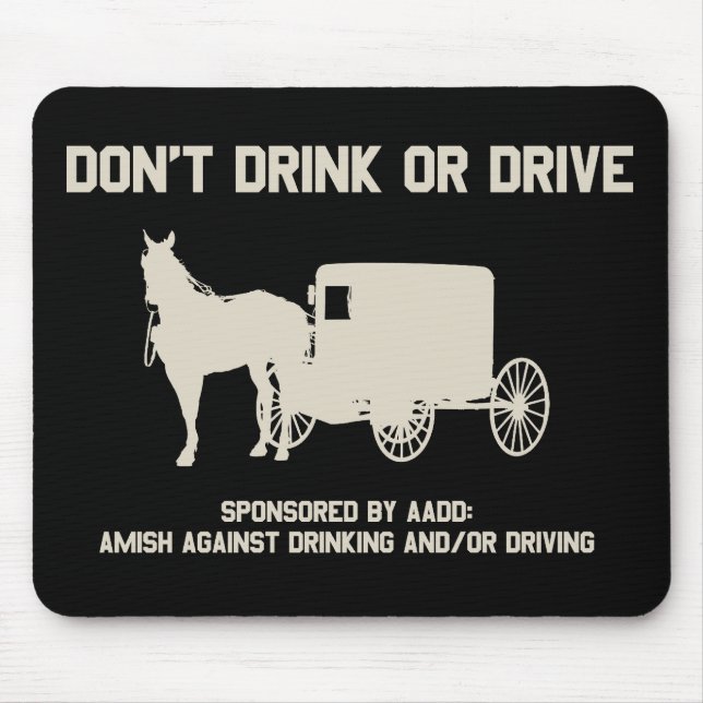 trinken Sie nicht oder fahren Sie Mousepad (Vorne)