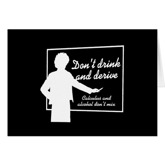 TRINKEN Sie NICHT UND LEITEN Sie T - Shirt ab (Vorderseite (Horizontal))