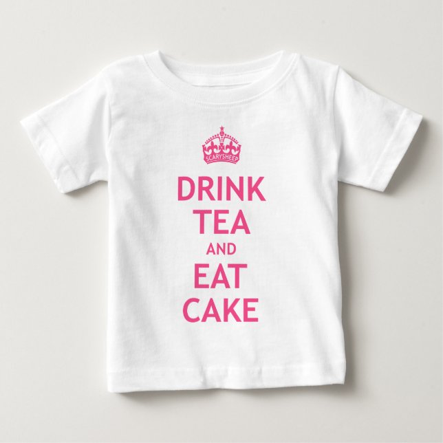 Trinken Sie Tee und essen Sie Kuchen (Vorderseite)