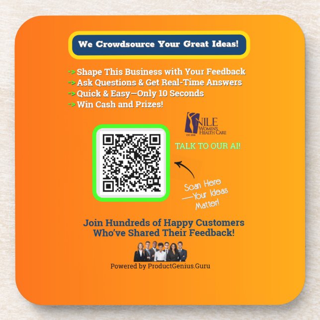 Trinken Sie Untersetzer (Vorderseite)