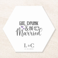 Trinken Sie Verheiratet Gay Couple Monogramm Hochz