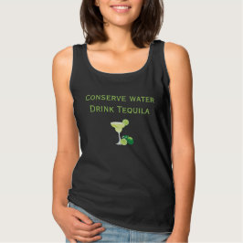 Trinken Sie Wasser Tequila Margarita Tank Top