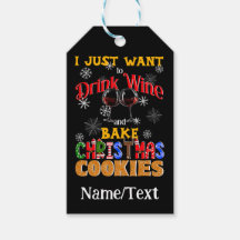 Trinken Sie Wein backen Weihnachtskekse, Weihnacht