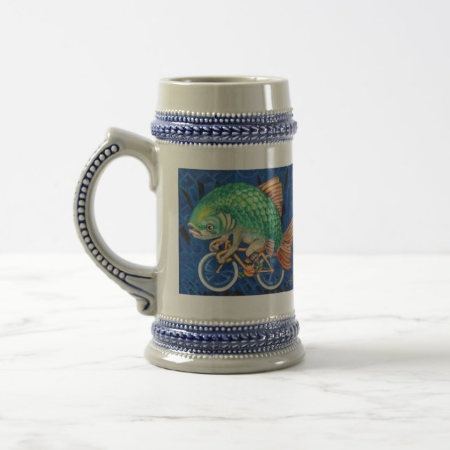 Trinken Sie wie ein Fisch (oder Hipster) auf einem Bierglas (Links)