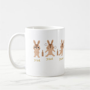 Trinken, trinken, betrunken, verrückt spielen kaffeetasse