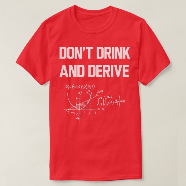 Trinken und ableiten T-Shirt (Design vorne)