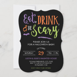 Trinken und Beängstigendes Halloween-Party Einladung