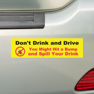 Trinken und fahren Sie nicht Autoaufkleber