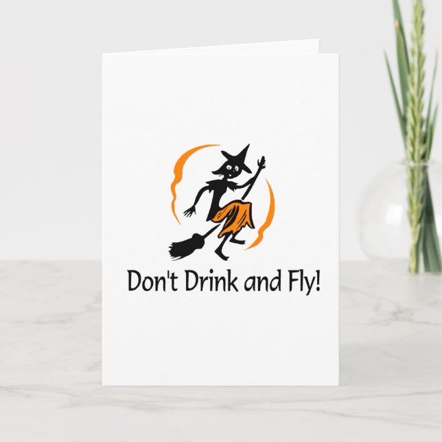 Trinken und fliegen Sie nicht Karte (Vorderseite)