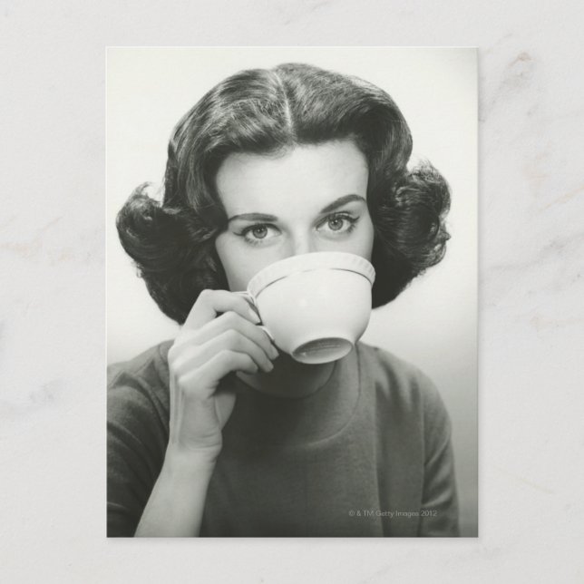 Trinken von Frauen Postkarte (Vorderseite)