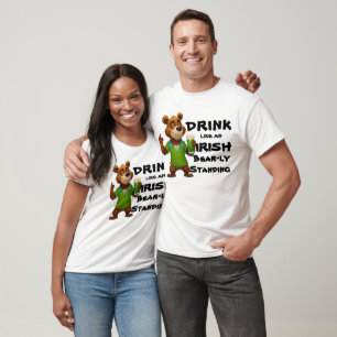 Trinken wie ein Iren: Funny Whimsical Day Drinks T-Shirt