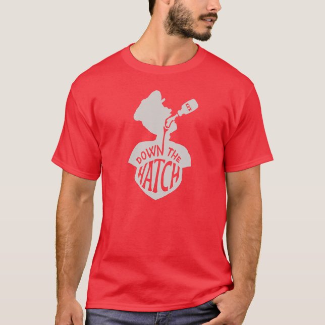 trinkendes Alkoholt-shirt T-Shirt (Vorderseite)