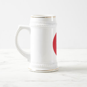 Trinkendes Stein- - Kickballlogo Bierglas
