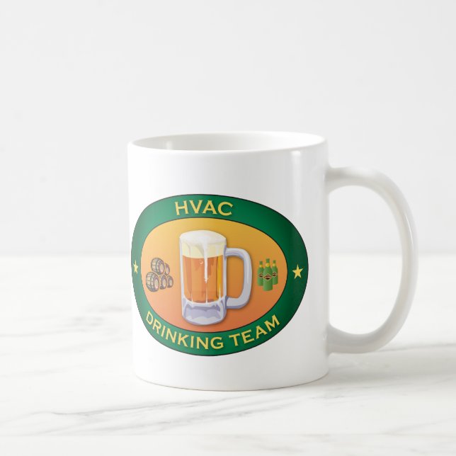 Trinkendes Team HVAC Kaffeetasse (Rechts)