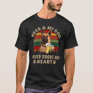 Trinker 365 Bier & Deutscher Schäferhund hat niema T-Shirt