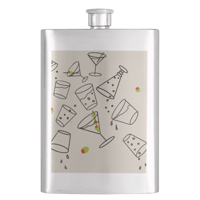 Trinkflasche Flachmann (Vorderseite)