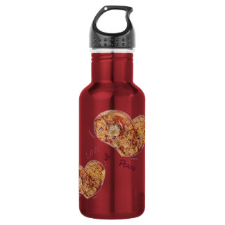 Trinkflasche klein Edelstahl Love & Peace 