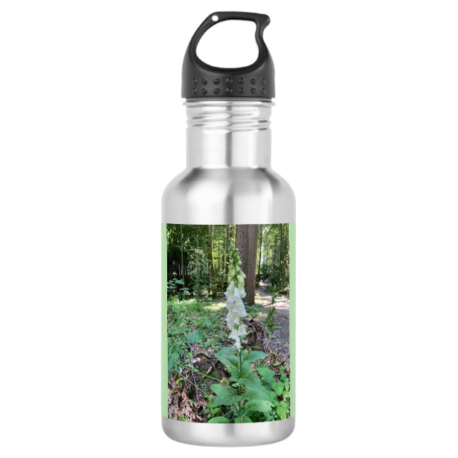Trinkflasche „Wald-Fingerhut“ – stille Natur (Vorderseite)