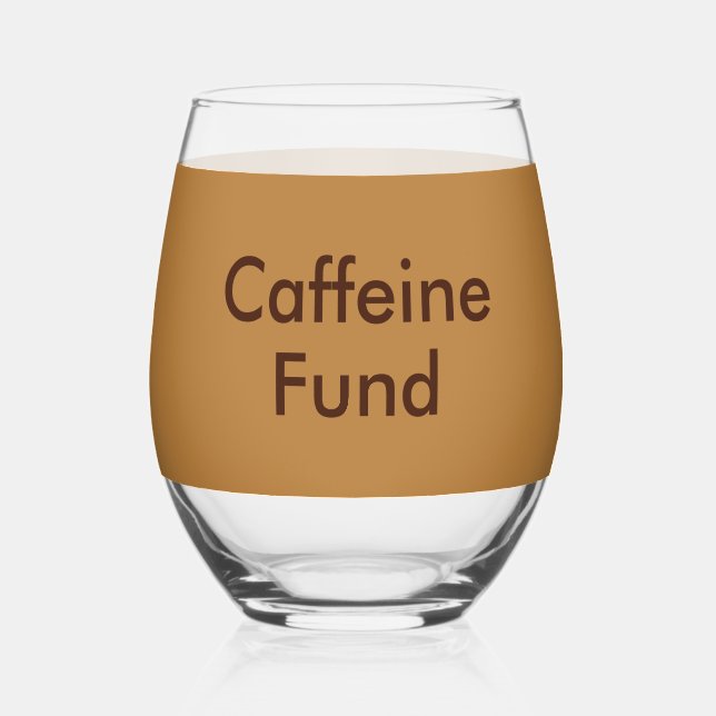 Trinkgeld-Kaffeebar für Kaffeehaus oder Café Weinglas Ohne Stiel (Vorderseite)