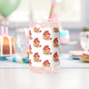 Trinkgeschirr-Set Frühstück-Pfannkuchen  Dosenglas