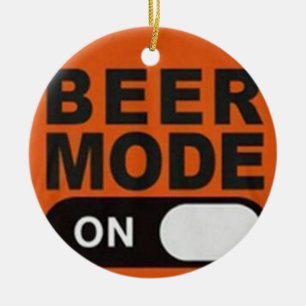 "TRINKING MODE ON" CHRISTMAS ORNANATION KERAMIK ORNAMENT