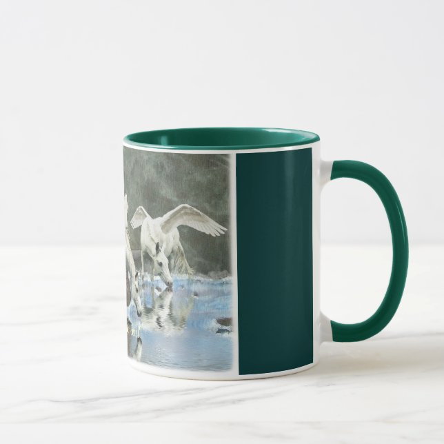 TRINKING PEGASI & TOTEMS Fantasy Art Tasse (Rechts)