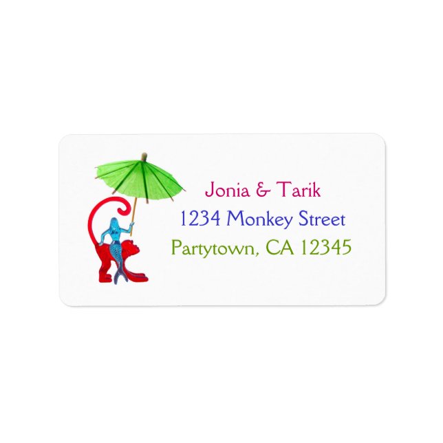 Trinkkartonadresse: Aufkleber Adressaufkleber (Vorne)