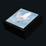 Trinkkistenhalde Erinnerungskiste<br><div class="desc">Trinket Box im schwarzen Holz mit Taubendruck. Große Größe angezeigt. Passen Sie dieses Objekt an oder kaufen Sie, wie es ist. Börsenbild freepik.com</div>