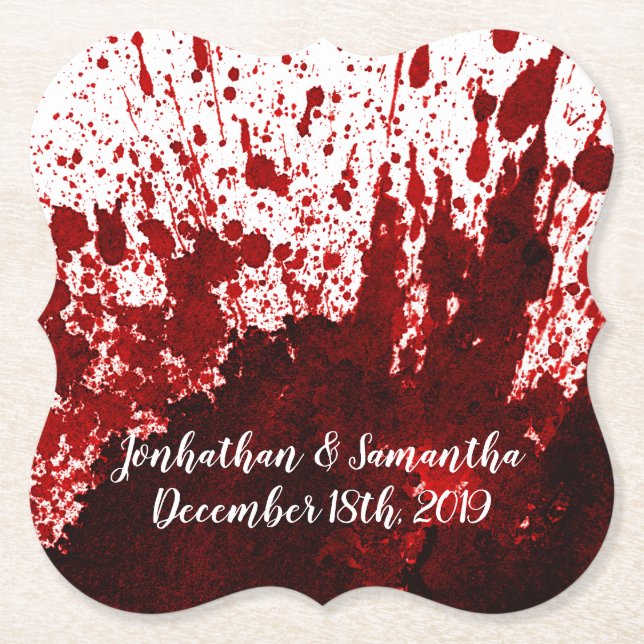 Trinkküsten Spritzer Vampire Gothic Horro Untersetzer (Vorderseite)