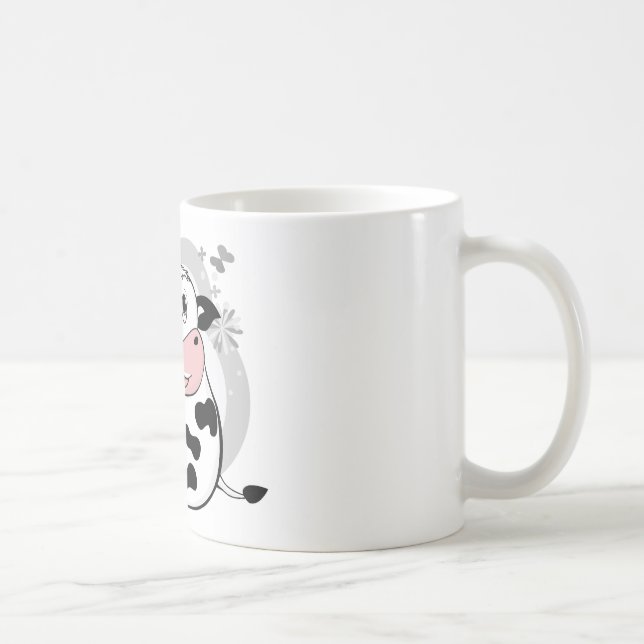 Trinkmilch der Kuh Kaffeetasse (Rechts)