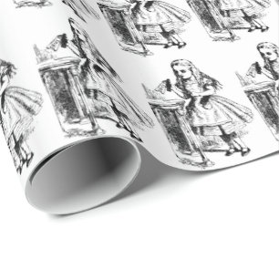 Trinkpapier für Alice im Wunderland Geschenkpapier