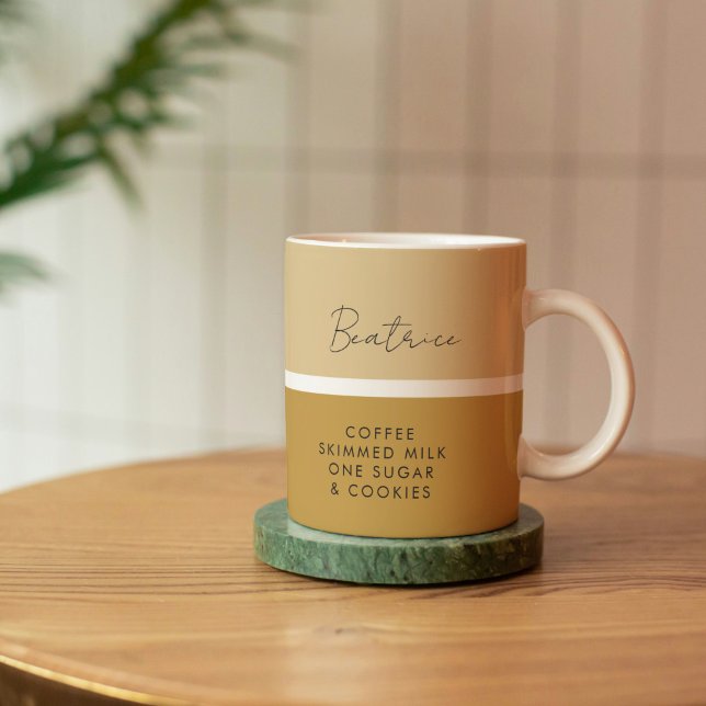 Trinkpräferenz Moderner Name Klassik Kaffeetasse (Von Creator hochgeladen)