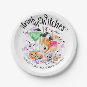 Trinkt aus Hexencocktail Halloween Brautparty Pappteller
