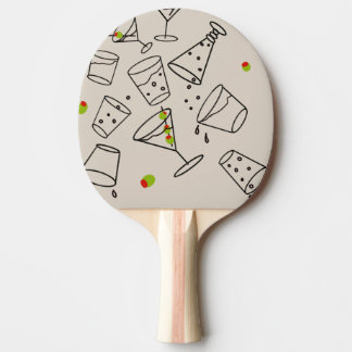 Trinkt Ping Pong Schläger Tischtennis Schläger