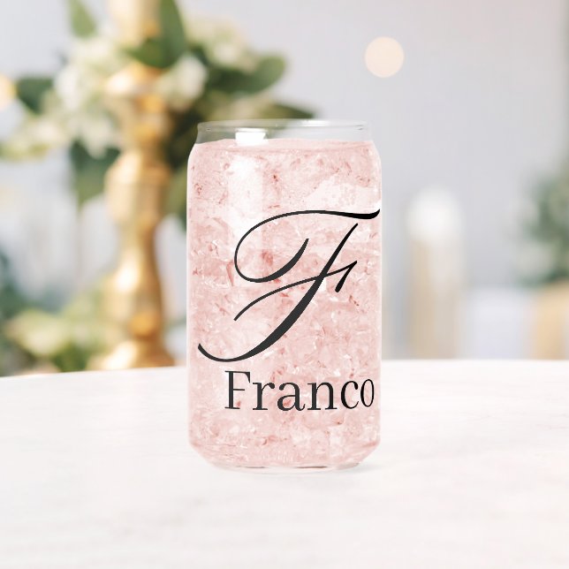 Trinkwaren-Set Buchstabe F Dosenglas (Insitu (Hochzeit))
