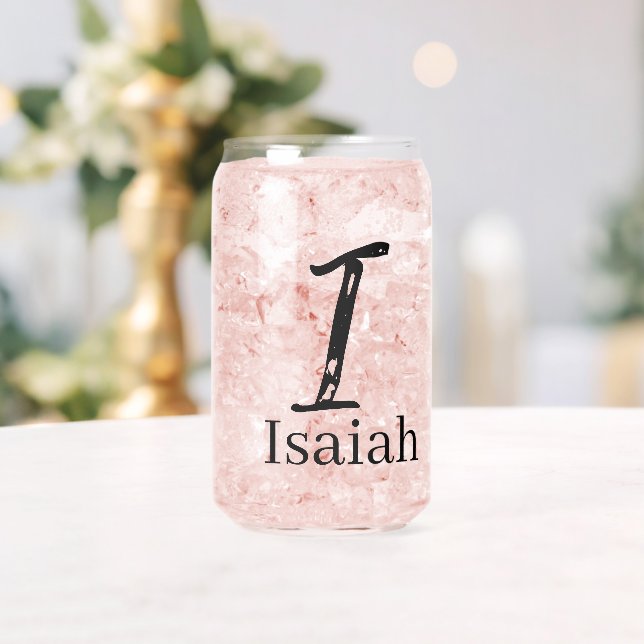 Trinkwaren-Set Buchstabe I Dosenglas (Insitu (Hochzeit))