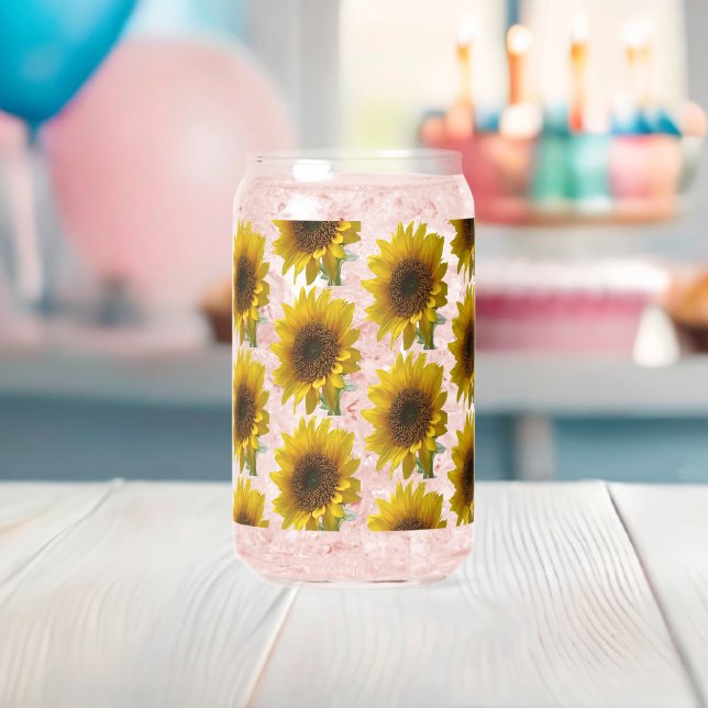 Trinkwaren-Set Süße Sonnenblume  Dosenglas (Insitu (Baby Party))