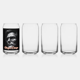 Trinkwaren Stil: Bedrucktes Dosen Glas, Set: Set v Dosenglas
